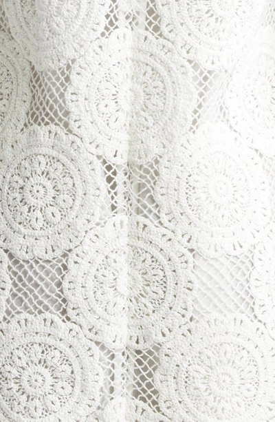 Shop Zimmermann Junie Cotton Lace Tunic Dress In Ivory