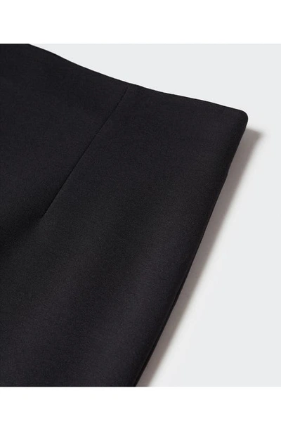 Shop Mango Knit Pencil Skirt In Black