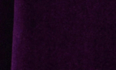 Shop Mango High Waist Velvet Flare Pants In Purple