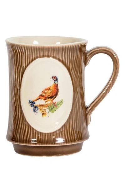 Juliska Forest Walk Set Of 4 Animal Mugs In Walnut/ Cafe Au Lait
