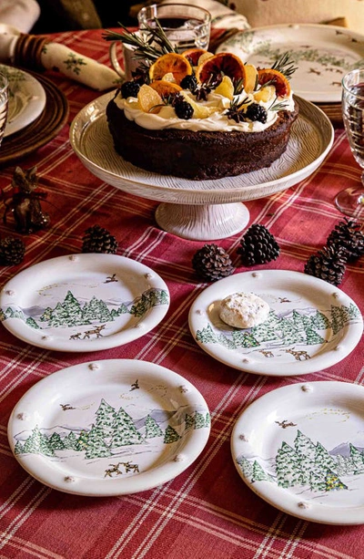 Juliska Assorted North Pole 4-piece Cocktail Plate Set In Multi