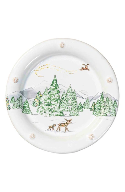 Juliska Assorted North Pole 4-piece Cocktail Plate Set In Multi