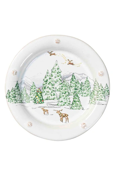 Juliska Assorted North Pole 4-piece Cocktail Plate Set In Multi