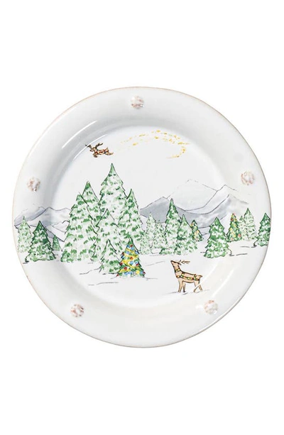 Juliska Assorted North Pole 4-piece Cocktail Plate Set In Multi