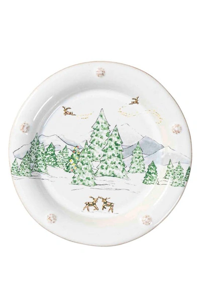 Juliska Assorted North Pole 4-piece Cocktail Plate Set In Multi