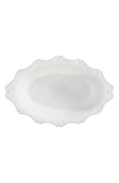 Shop Juliska Berry & Thread Set Of 2 Oval Ceramic Baking Dishes In Whitewash