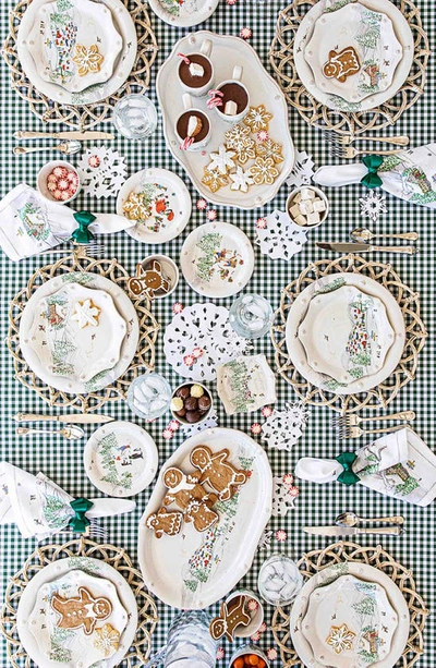 Juliska Assorted North Pole 4-piece Cocktail Plate Set In Multi