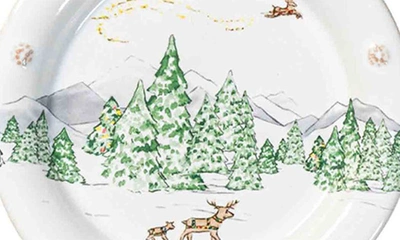 Juliska Assorted North Pole 4-piece Cocktail Plate Set In Multi