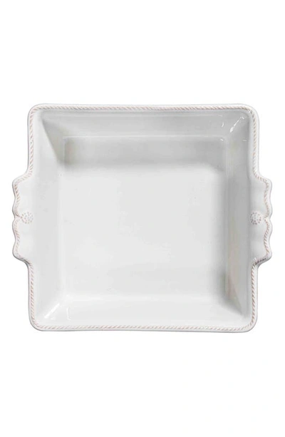 Shop Juliska Berry & Thread Square Ceramic Baking Dish In Whitewash