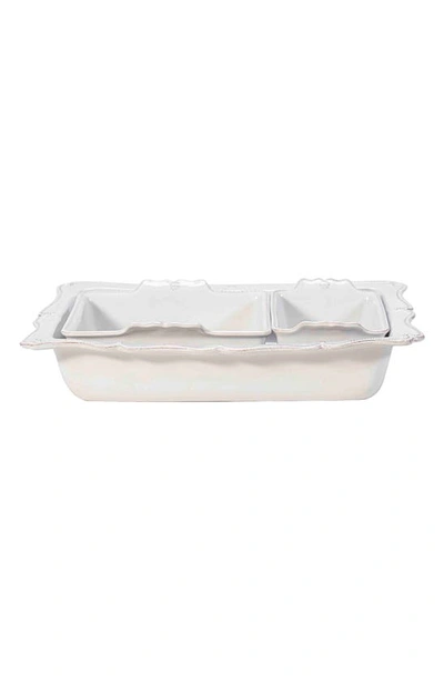 Juliska Berry & Thread Whitewash 3-piece Baking Set In Whitewash