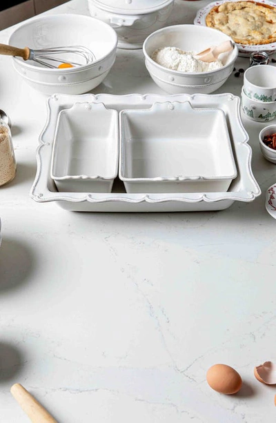 Juliska Berry & Thread Whitewash 3-piece Baking Set In Whitewash