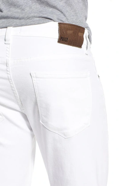 Shop Paige 'federal' Slim Straight Leg Jeans In Icecap