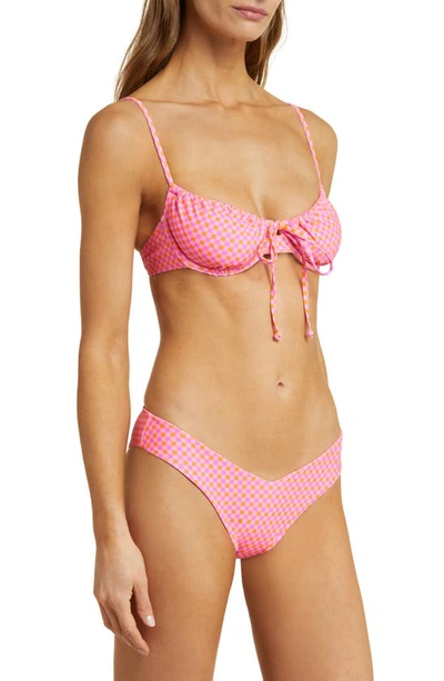 Kulani Kinis V-cheeky Bikini Bottoms In Pinky Promise