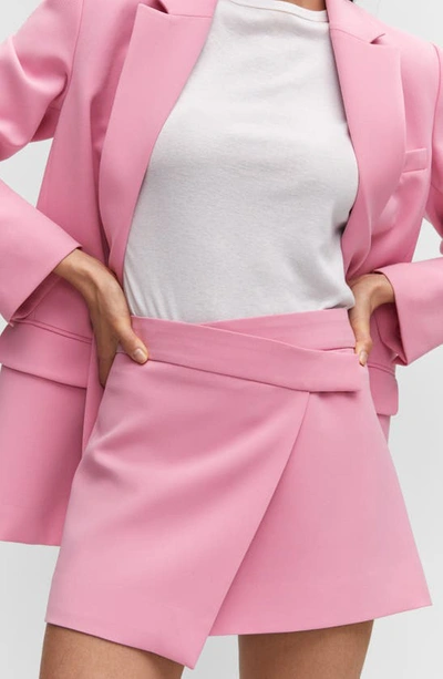 Mango Women's Wrap Miniskirt In Fuchsia