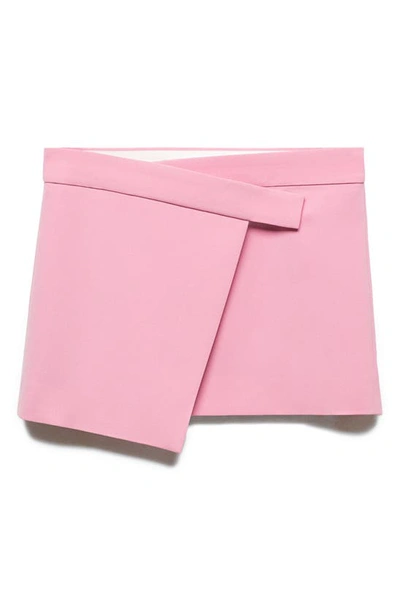 Mango Women's Wrap Miniskirt In Fuchsia