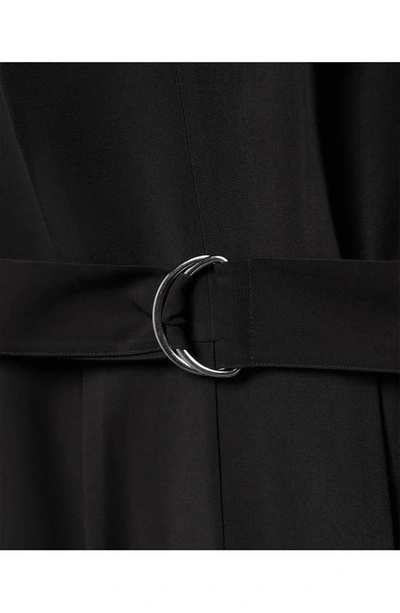 Shop Mango V-neck Belted Jumpsuit In Black