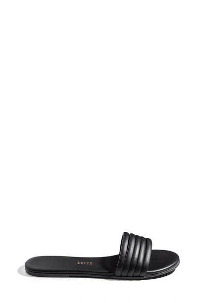 Tkees Serena Leather Slides In Black