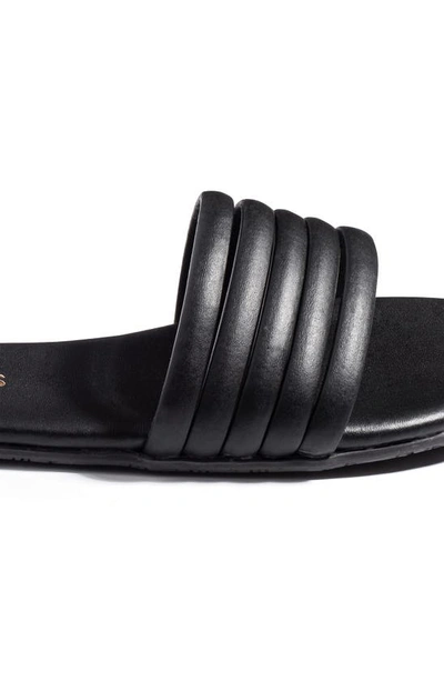 Tkees Serena Leather Slides In Black