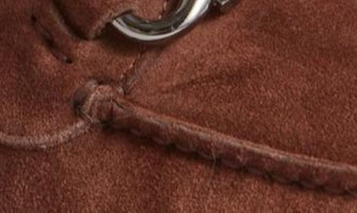 Ferragamo Parigi Suede Loafers In Cocoa Brown New Biscotto