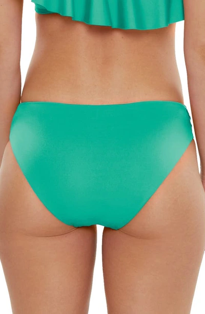 Trina Turk Monaco Side Tab Hipster Bikini Bottoms In Guitar Green