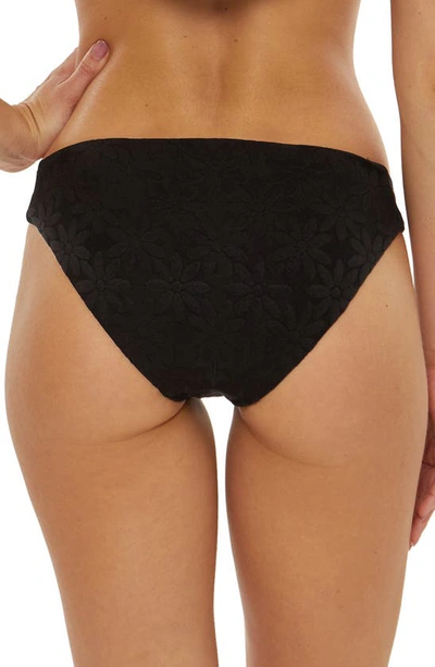 Trina Turk Joplin Jacquard Hipster Bikini Bottoms In Black