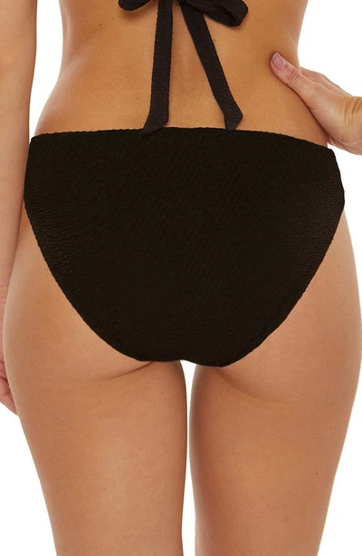 Shop Trina Turk Black Sands Textured Hipster Bikini Bottoms