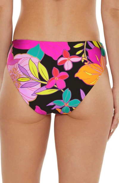Shop Trina Turk Solar Floral Reversible Hipster Bikini Bottoms In Pink
