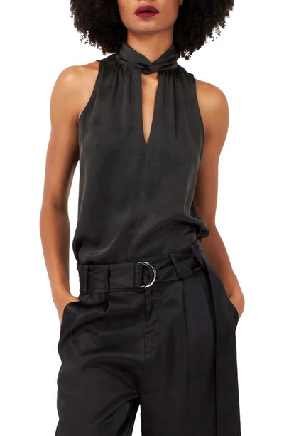 Shop Equipment Augusta Sleeveless Silk Top In True Black