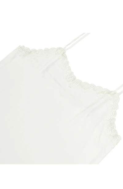 Shop Uwila Warrior Lace Trim Nylon & Silk Slip In Winter White