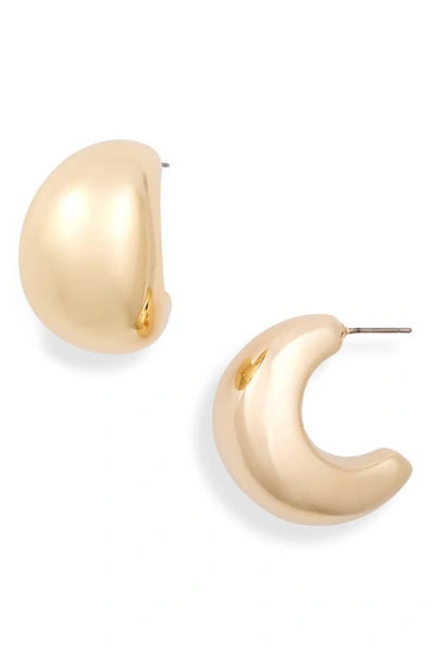 Shop Shashi Aura Hoop Earrings In Gold