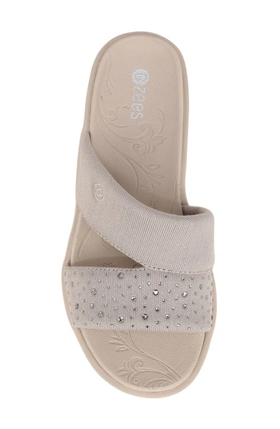 Shop Bzees Dynasty Bright Wedge Sandal In Beige