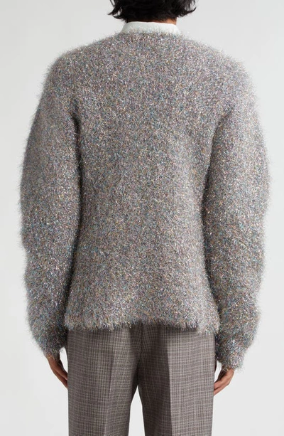 Shop Jil Sander Shimmer Mohair Blend Sweater In Multicolor