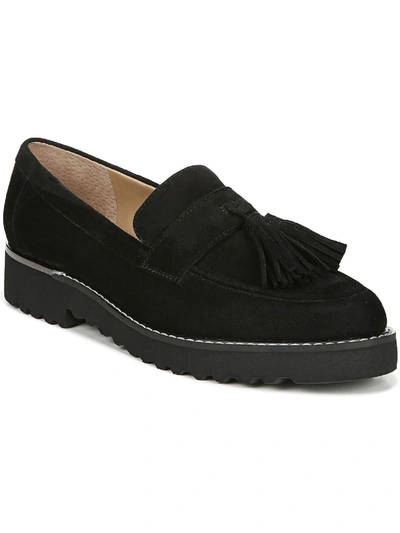 Shop Franco Sarto Carolynn Womens Patent Slip On Loafers In Black