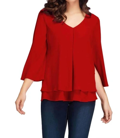 Shop Frank Lyman 3/4 Sleeve Top In Red