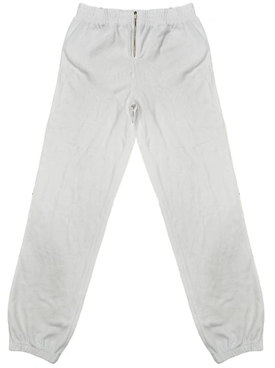 Shop Juicy Couture Women's White Velour Zip Jogger Pants Xs
