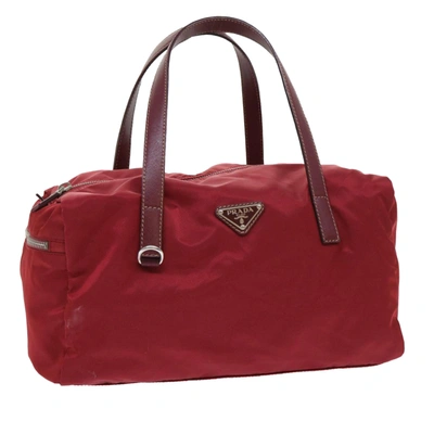 Shop Prada Synthetic Shoulder Bag () In Red