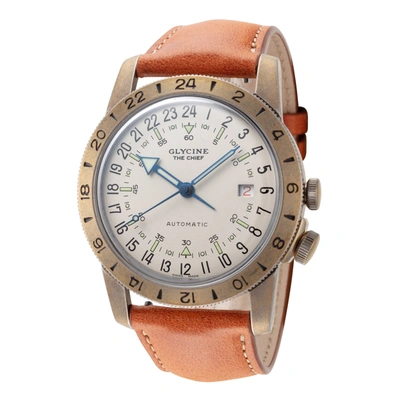 Shop Glycine Men's Airman The Chief 40mm Automatic Watch In Brown