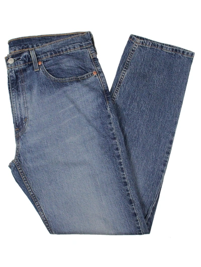 Shop Levi Strauss & Co 502 Mens Denim Mid-rise Tapered Leg Jeans In Multi