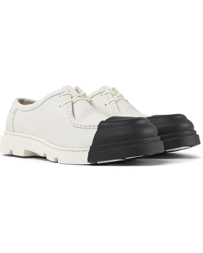 Shop Camper Junction Leather-trim Wallabee In White