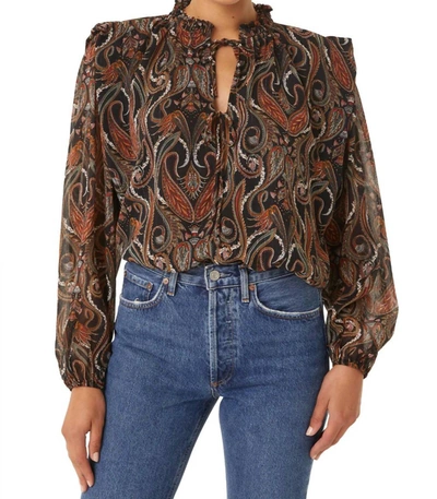 Shop Misa Helena Top In Spartina Paisley In Multi