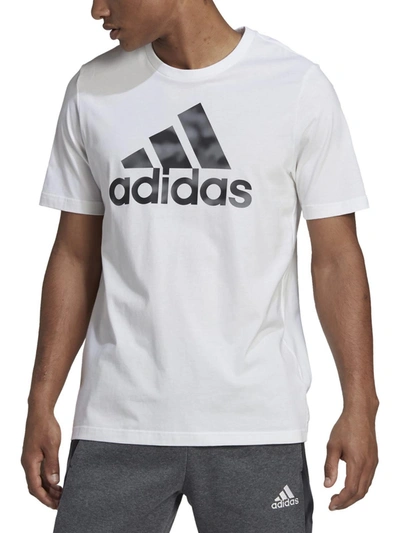 Shop Adidas Originals Mens Fitness Workout Shirts & Tops In White