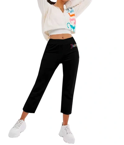 Juicy Couture Womens  Og Bling Track Pants In Black