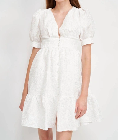 Shop En Saison Makenna Midi Dress In Off White