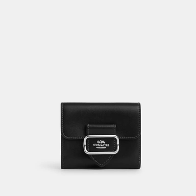 Shop Coach Outlet Small Morgan Wallet In Silver