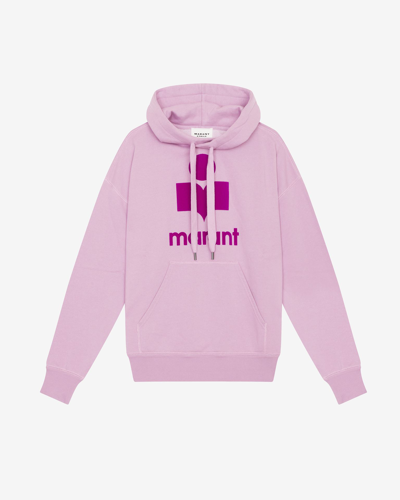 Shop Isabel Marant Étoile Mansel Oversized Hoodie Sweatshirt In Pink