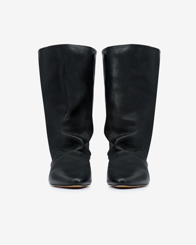 Shop Isabel Marant Reachi Low Boots In Black