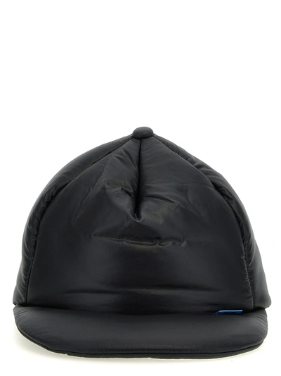 Shop Miharayasuhiro Padded Nylon Cap Hats Black