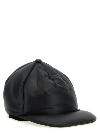 Shop Miharayasuhiro Padded Nylon Cap Hats Black