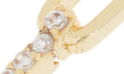 Shop Area Stars Crystal Link Hoop Earrings In Gold