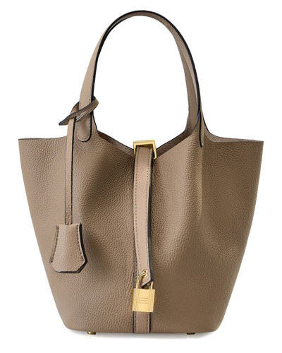 Shop Adele Berto Leather Tote Bag